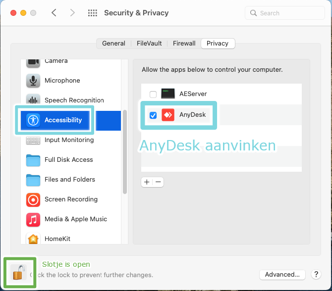 15 Access check AnyDesk